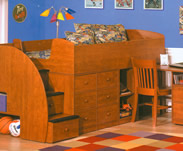 Berg Captains Bed with Desk